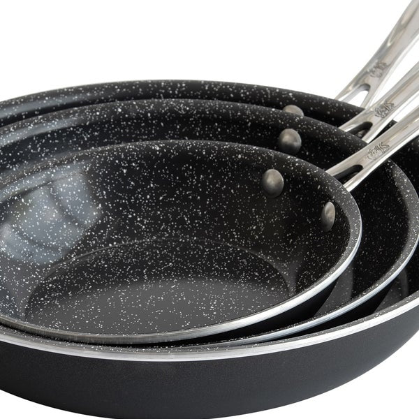 Nordic Ware Basalt Ceramic Non-Stick 3-Piece Skillet Set