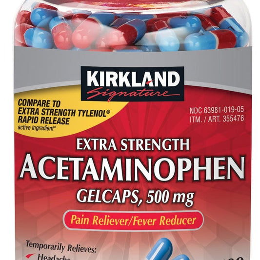 Kirkland Signature Rapid Release Acetaminophen 500 mg., 400 Gelcaps