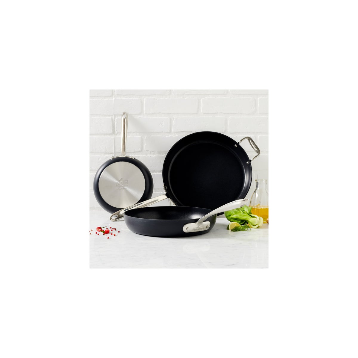 All-Clad Hard-Anodized Fry Pan 3-piece Set