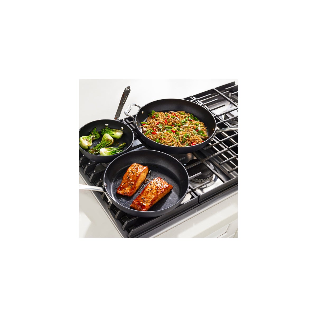 All-Clad Hard-Anodized Fry Pan 3-piece Set