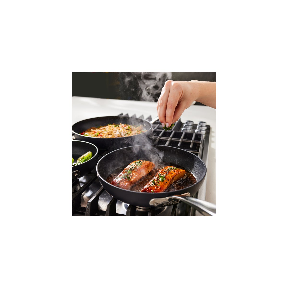 All-Clad Hard-Anodized Fry Pan 3-piece Set