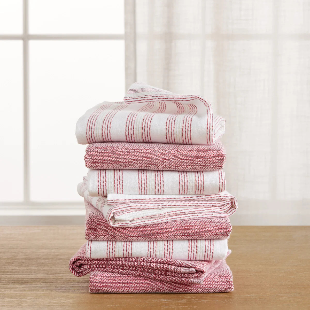KitchenAid Chambray Stripe Kitchen Towels, 8-piece Set