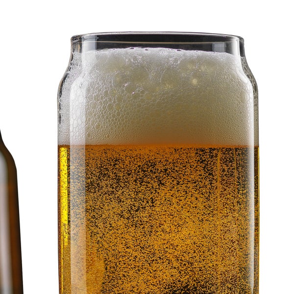 JoyJolt Classic Can Shape Tumbler Drinking Glass - Set of 6