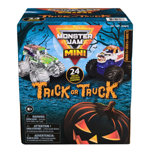 Monster Jam Minis Trick-or-Truck Mystery Bags, 24-Pack