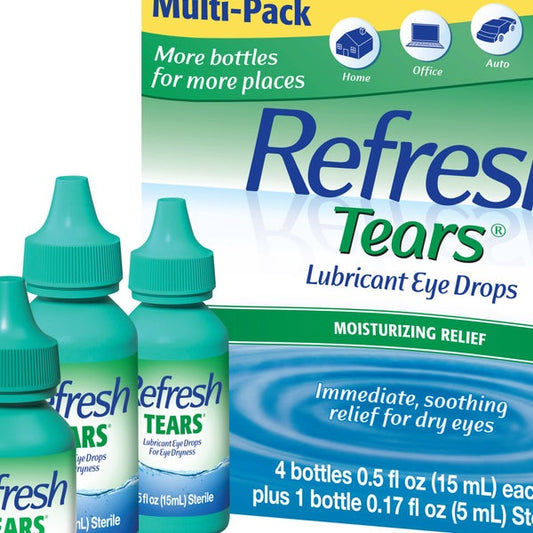 Refresh Tears Lubricant Eye Drops Multi-Pack, 65 ml.