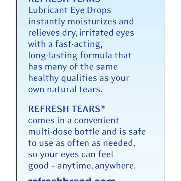 Refresh Tears Lubricant Eye Drops Multi-Pack, 65 ml.
