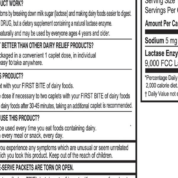 Kirkland Signature Fast Acting Lactase, 180 Caplets