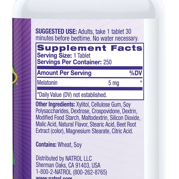 Natrol Melatonin 5 mg Fast Dissolve Tablets, 250 Tablets