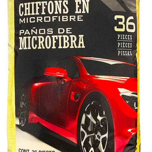 Kirkland Signature Ultra Plush Microfiber Towel, Yellow, 16 in x 16 in, 36-count