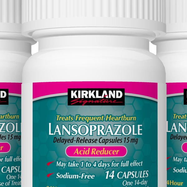 Kirkland Signature Lansoprazole 15 mg. Acid Reducer, 42 Capsules