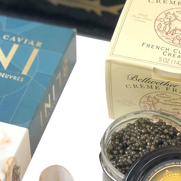 Plaza Osetra Farmed Bulgarian Sturgeon Caviar, 2 oz Gift Set