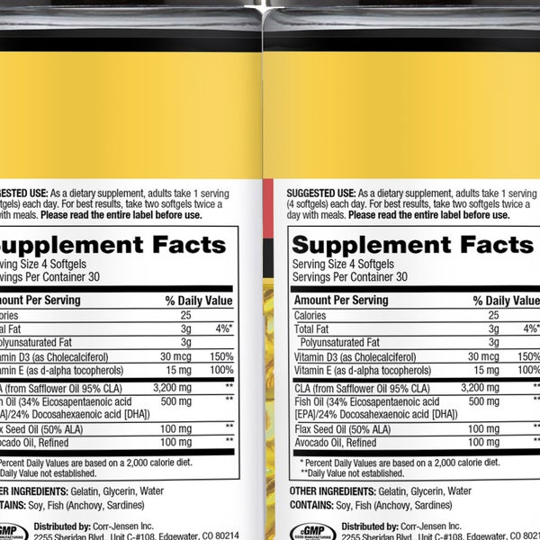 Ab Cuts Enhanced CLA Belly Fat Formula 3,200 mg., 240 Softgels