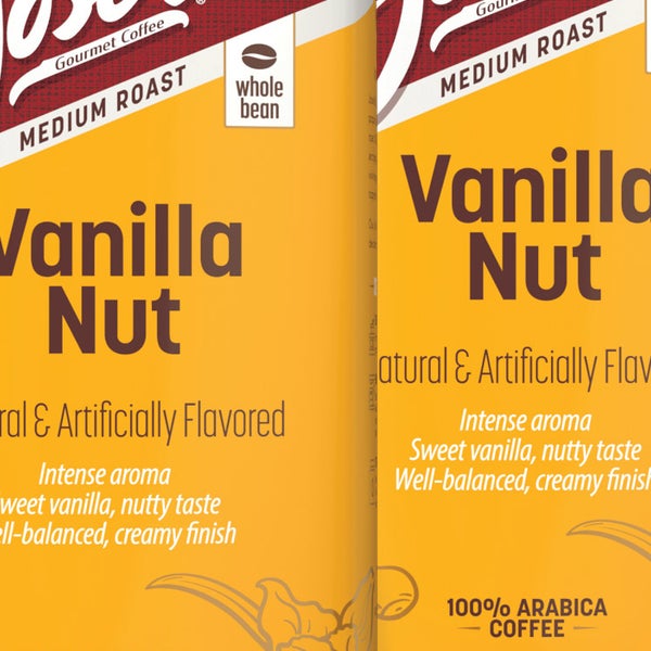Jose’s Vanilla Nut Whole Bean Coffee 3 lb, 2-pack
