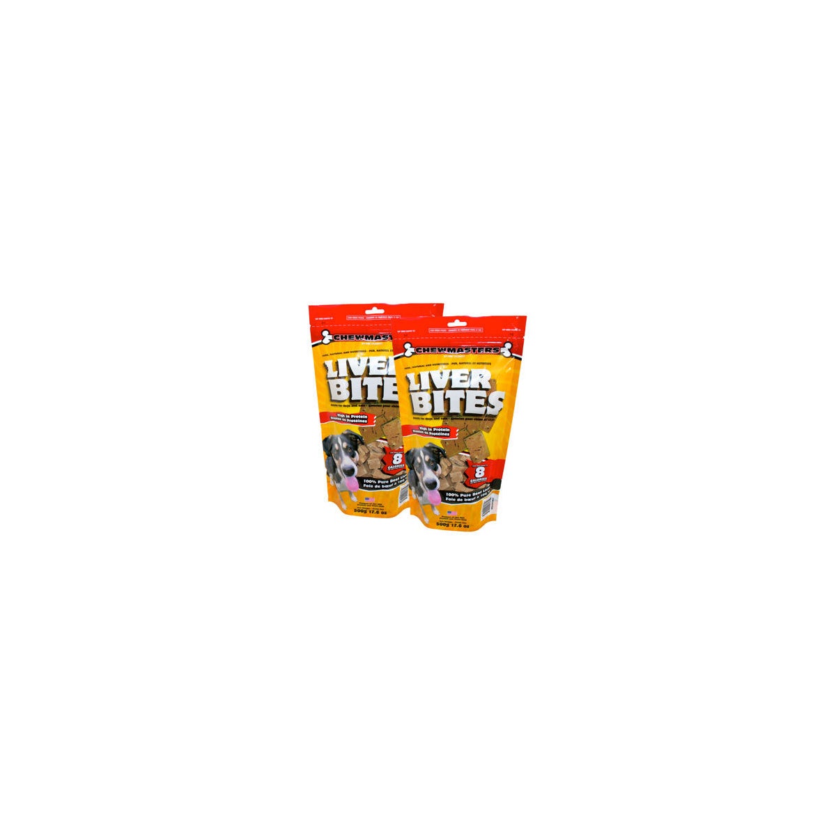 Chewmasters Freeze Dried Beef Liver Bites, 17.6 oz, 2-count