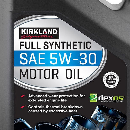 Kirkland Signature 5W-30 Full Synthetic Motor Oil, 5-quart, 2-pack
