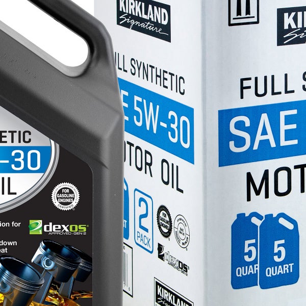 Kirkland Signature 5W-30 Full Synthetic Motor Oil, 5-quart, 2-pack