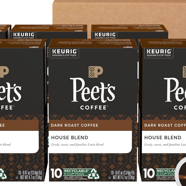 Peet’s Coffee House Blend K-Cup Pod, 60-count