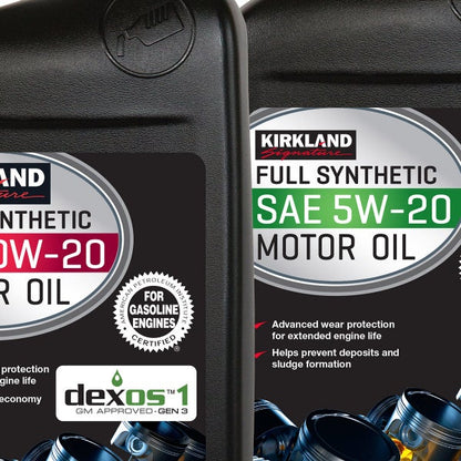 Kirkland Signature 1-Quart 0W20 & 5W20 Full Synthetic Motor Oil, 12-pack