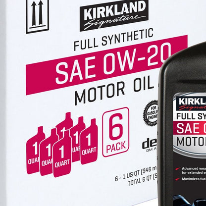 Kirkland Signature 1-Quart 0W20 & 5W20 Full Synthetic Motor Oil, 12-pack