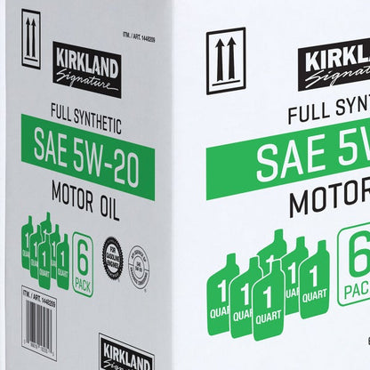 Kirkland Signature 1-Quart 0W20 & 5W20 Full Synthetic Motor Oil, 12-pack
