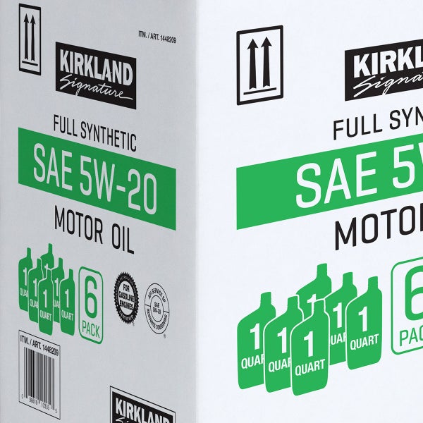 Kirkland Signature 1-Quart 0W20 & 5W20 Full Synthetic Motor Oil, 12-pack