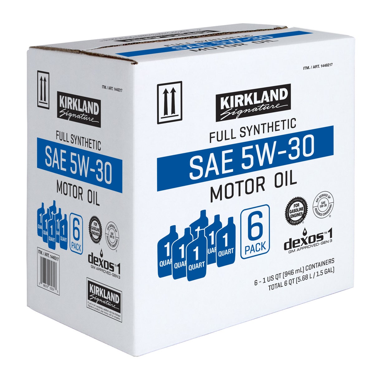 Kirkland Signature 1-Quart 5W20 & 5W30 Full Synthetic Motor Oil, 12-pack