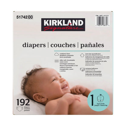 Kirkland Signature Diapers Sizes 1-2