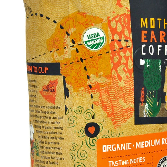Mother Earth Organic Medium Roast Coffee 2 lb, 2-pack
