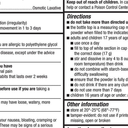 Kirkland Signature LaxaClear, 100 Doses
