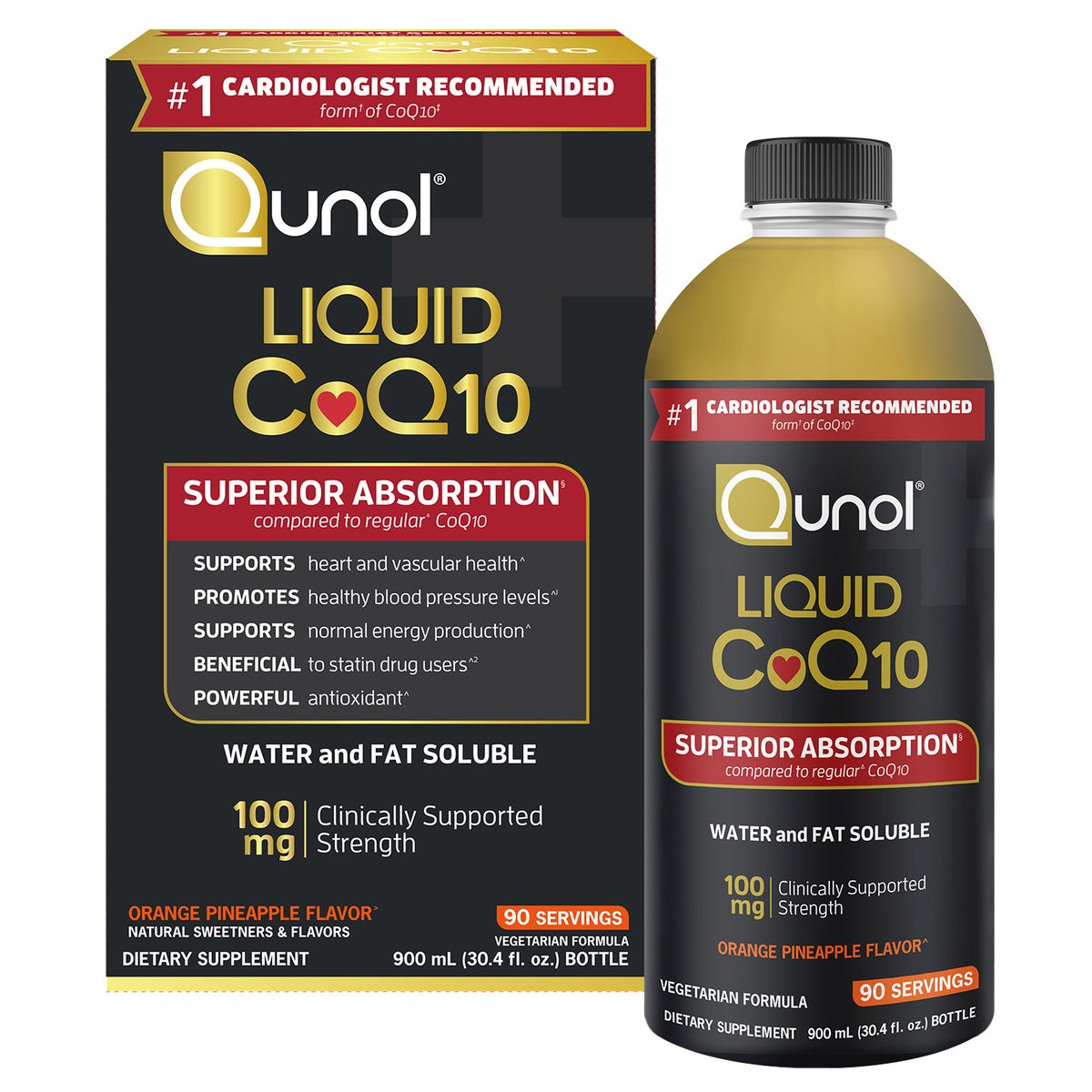 Qunol Liquid CoQ10 100 mg., 30.4 Ounces