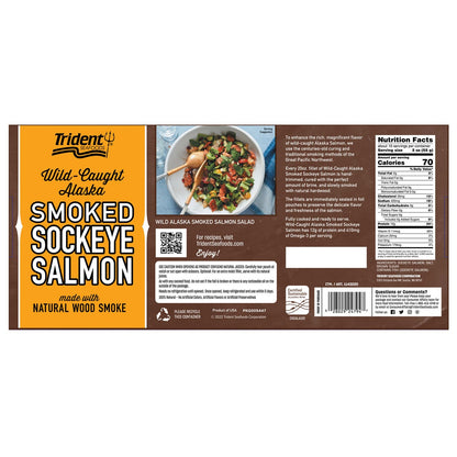 Trident Seafoods Smoked Sockeye Salmon, 2 Gift Packs