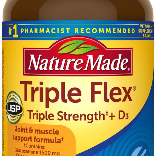 Nature Made TripleFlex Triple Strength + D3, 200 Caplets