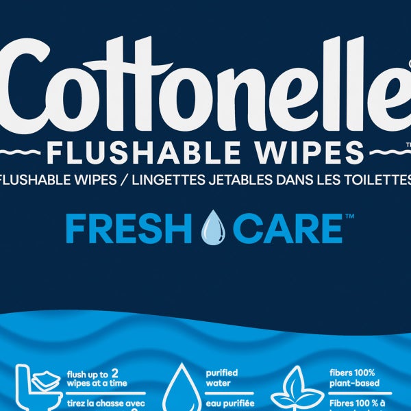 Cottonelle Fresh Care Flushable Wipes, 560 Wipes