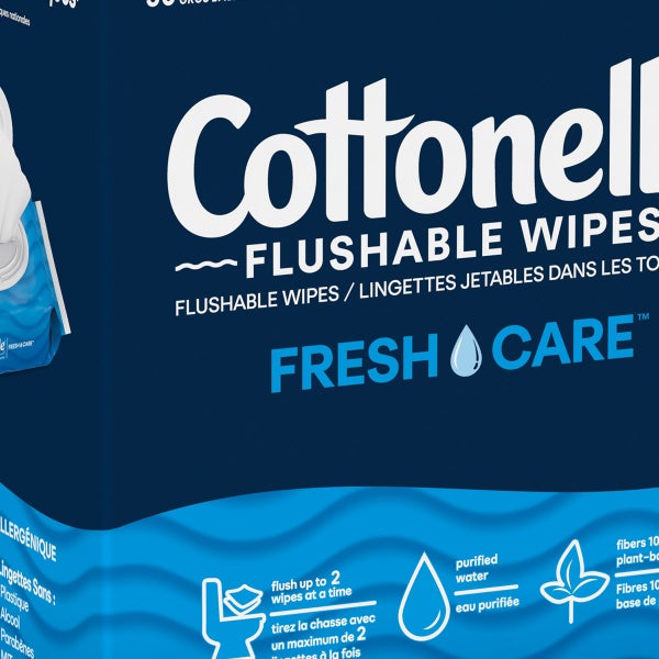 Cottonelle Fresh Care Flushable Wipes, 560 Wipes