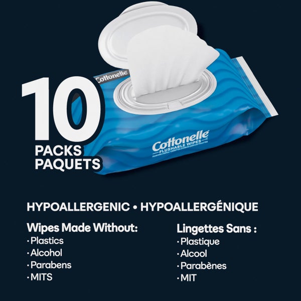 Cottonelle Fresh Care Flushable Wipes, 560 Wipes