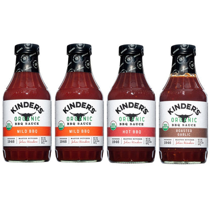 Kinder's Organic BBQ Sauce Variety 20.5 oz., 4-pack