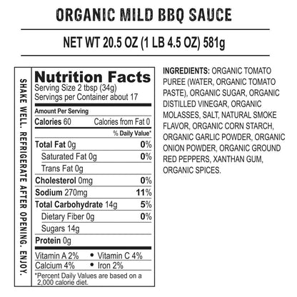 Kinder's Organic BBQ Sauce Variety 20.5 oz., 4-pack