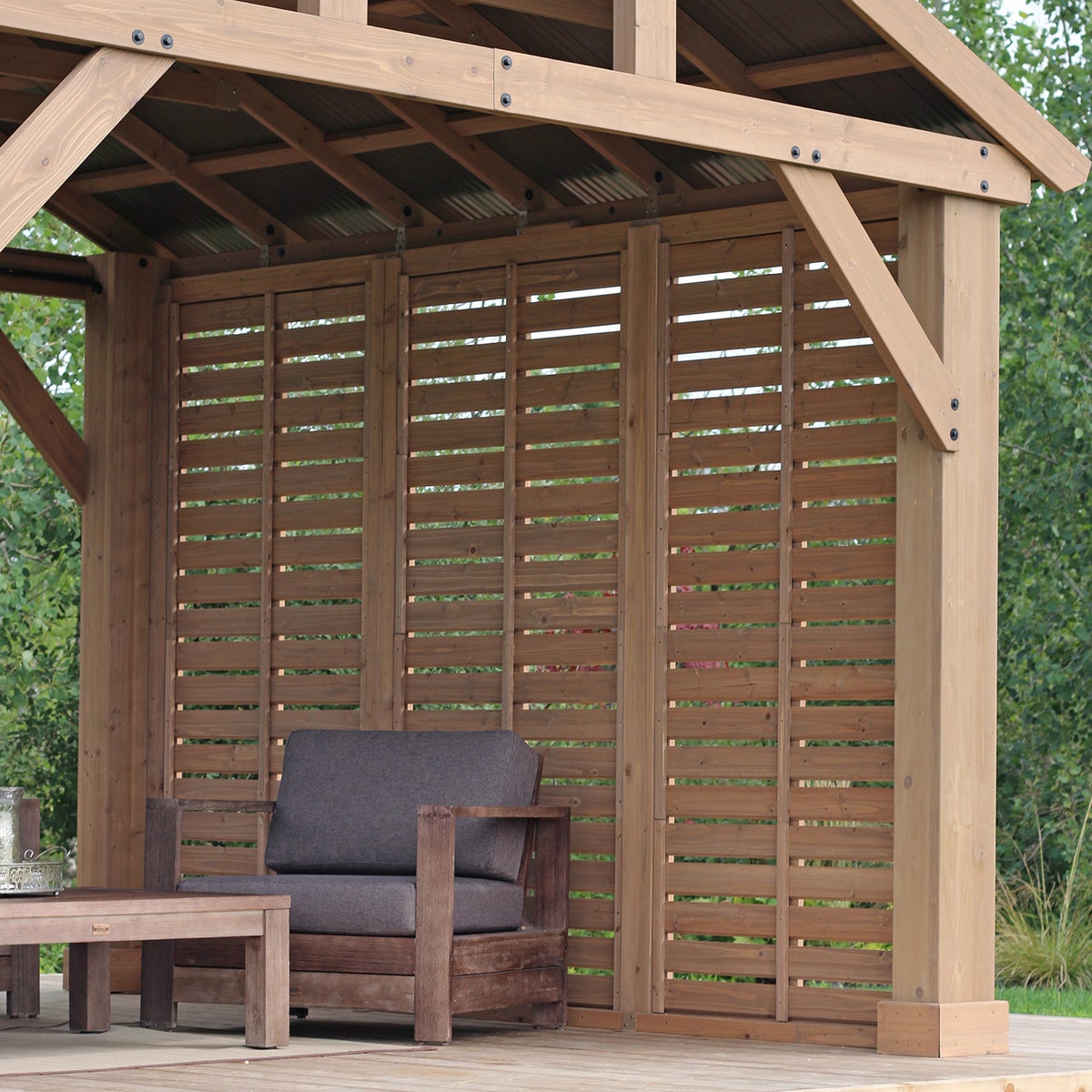 Yardistry 12' Pavilion Privacy Wall