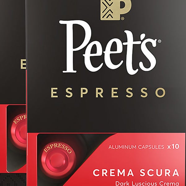 Peet's Coffee Nespresso Compatible Aluminum Capsules, 80-count