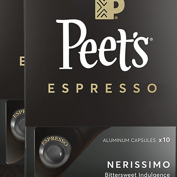 Peet's Coffee Nespresso Compatible Aluminum Capsules, 80-count