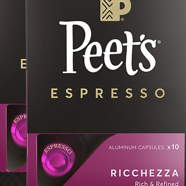 Peet's Coffee Nespresso Compatible Aluminum Capsules, 80-count