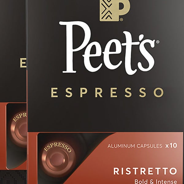 Peet's Coffee Nespresso Compatible Aluminum Capsules, 80-count