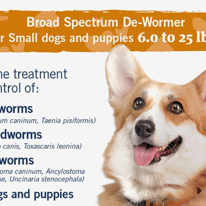PetArmor 7 Way Chewable De-Wormer for Puppies and Small Dogs, 12-count