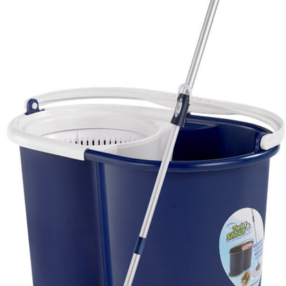 Twist & Shout Spin Mop & Bucket System with 1 Refill