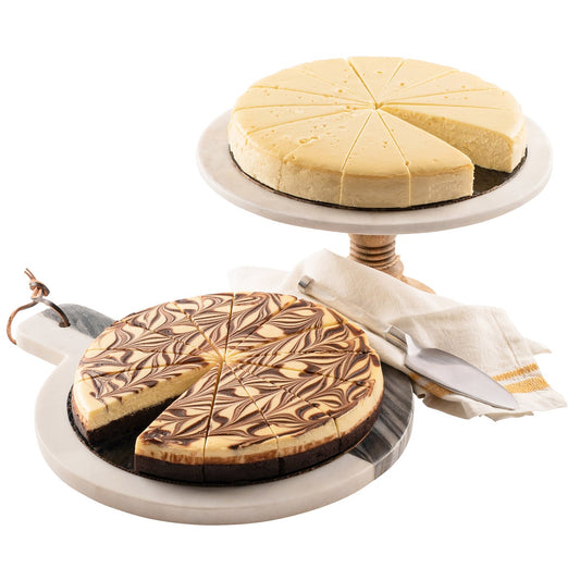 David's Cookies No Sugar Added Cheesecake & Marble Truffle Cake, 2-pack (28 Slices Total)