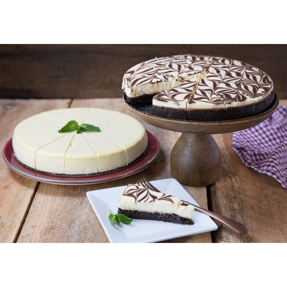 David's Cookies No Sugar Added Cheesecake & Marble Truffle Cake, 2-pack (28 Slices Total)