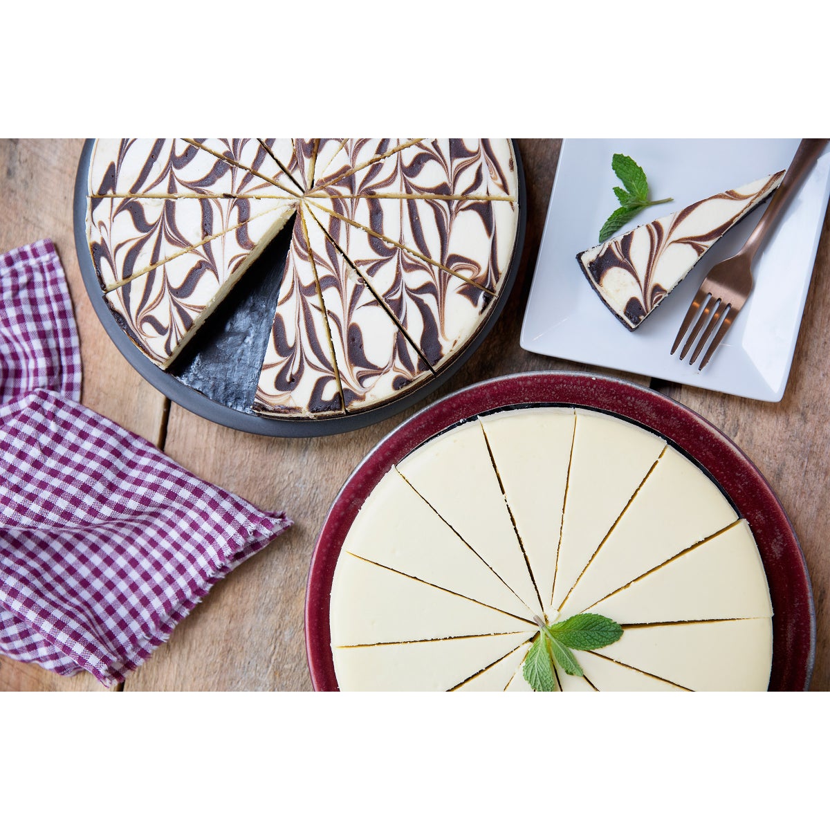 David's Cookies No Sugar Added Cheesecake & Marble Truffle Cake, 2-pack (28 Slices Total)