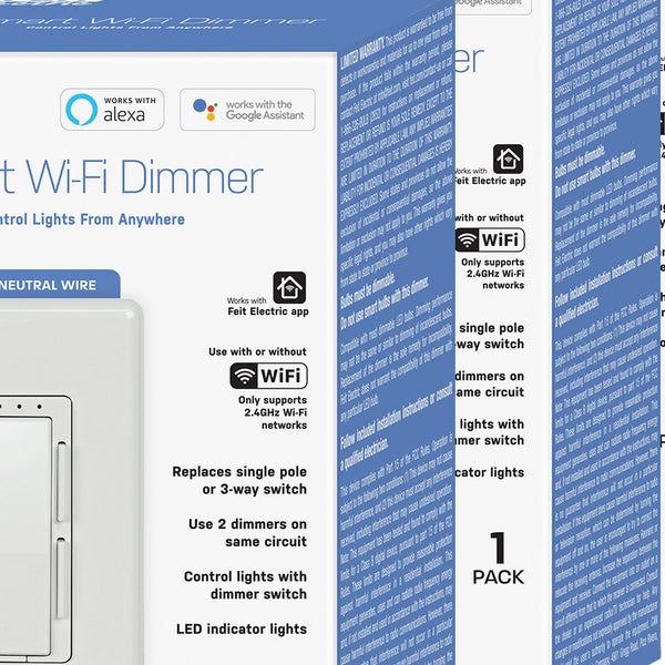 Feit Electric Wi-Fi Smart Dimmer, 3-pack