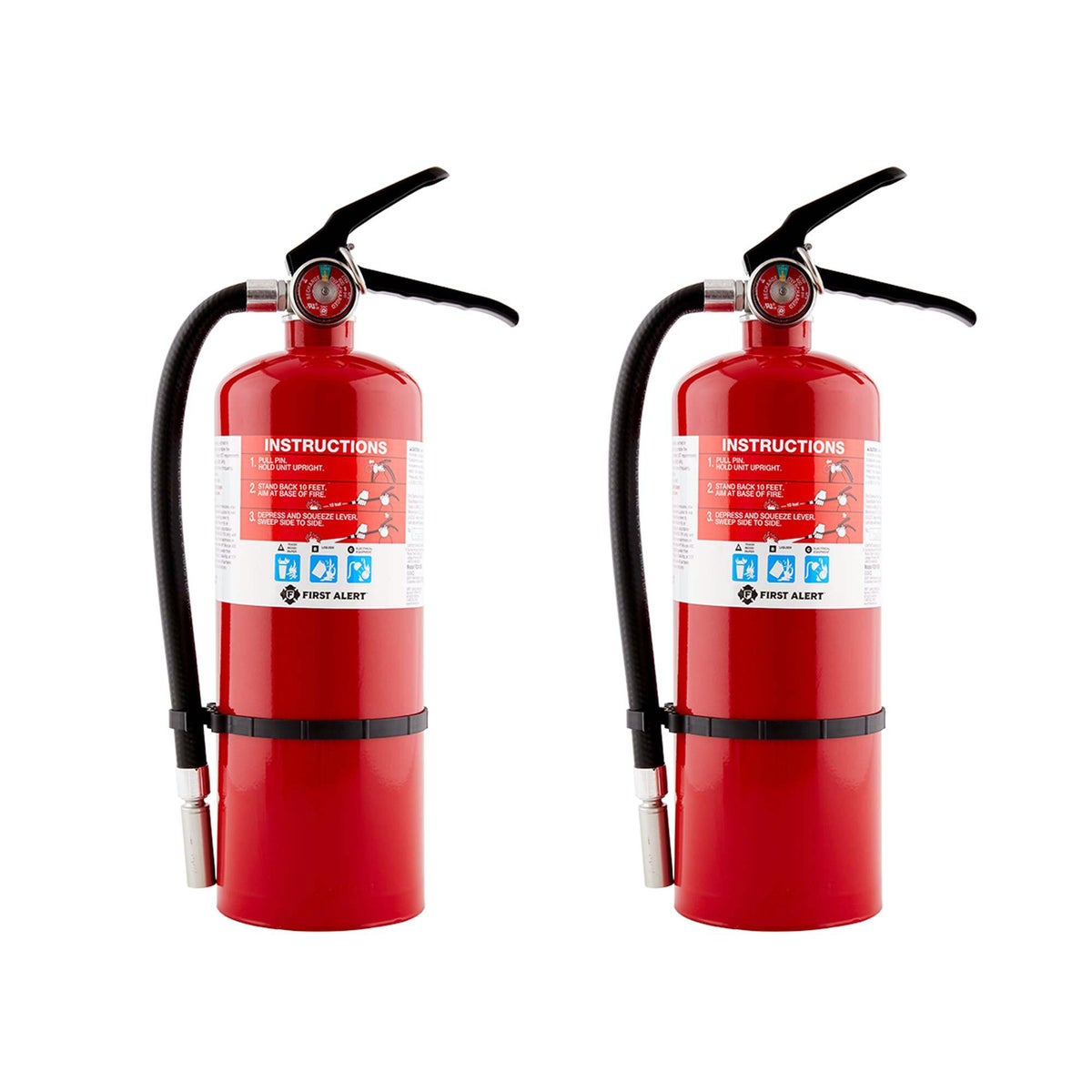 First Alert Rechargeable Fire Extinguisher, 2-pack