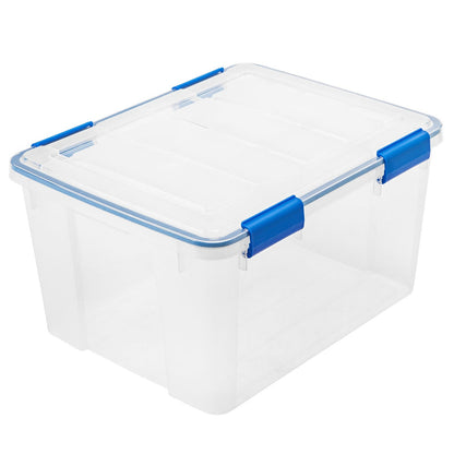 IRIS 44 Quart WeatherPro-Seal Storage Bin, 4-pack